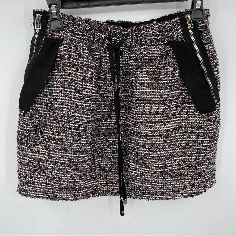 NEW! Wool Blend Woven Mini Skirt